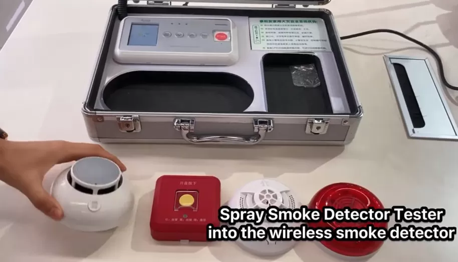 Intelligent Wireless Fire Alarm System Wireless Smoke Detector Testing